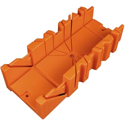 Boîte à onglets de 14 pouces avec mâchoire mobile et antidérapante pour les coupes à angles de fente de scie arrière de 45/ 22,5/ 90 degrés 12-inch