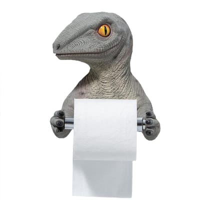 Cosensi- Toiletrolhouder Dinosaurus Decor - Handdoekhouder - Muurhouder - Badkamer/Keuken - Schattig Design - Organisatie