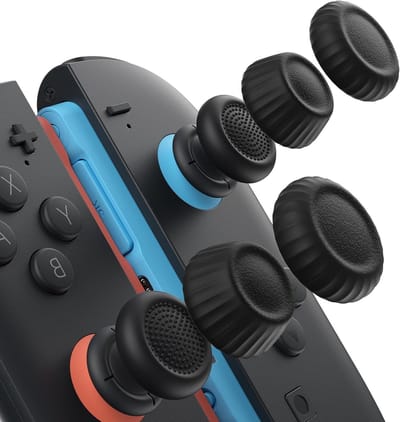 Ergonomische Duimgrepen voor Nintendo Switch 2, Antislip Joycon Stick Covers, Comfortabele Gaming Grip, Duurzaam en Verbeterd, 3 Paar (6 Stuks)