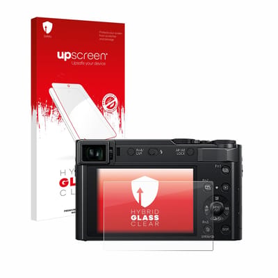 upscreen - Screenprotector voor Panasonic Lumix DC-TZ202 / TZ202D - Folie Beschermfolie Beschermglas transparant
