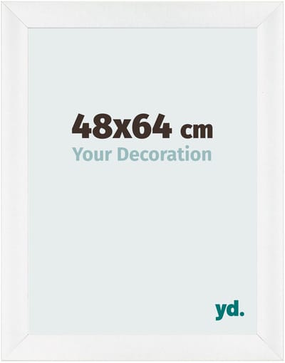 Your Decoration - Fotolijst 48x64 cm - MDF - Wit Hoogglans - Pisa