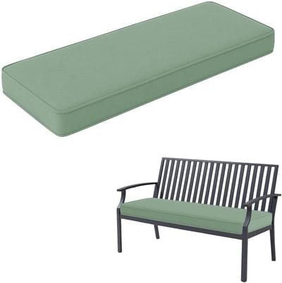 Tuinbankkussen - Zitkussen Bank - Buiten Zitten - Wasbaar Antislip - 180x30x5 cm - Groen