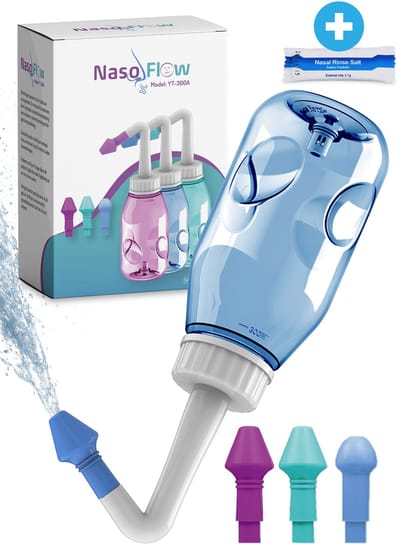 NasoFlow - Incl 30 Neusspoelzout - Neusdouche - neti pot - neusdouche volwassenen