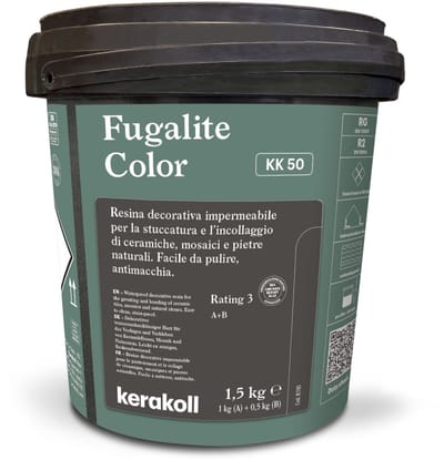 Kerakoll Fugalite Epoxy Voegmiddel KK50 - Kleur 50 Groen - 1,5 kg Voegmortel voor Tegels & Natuursteen - Verkrijgbaar in 50 Kleuren - Greenbuild rating 4