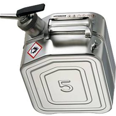 Veiligheidsjerrycan van rvs, 5 l, B 130 x D 200 x H 310 mm