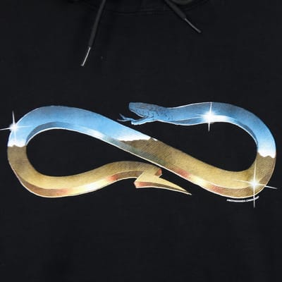 Lichtgewicht herensweatshirt met capuchon Desert Logo Hoodie zwart