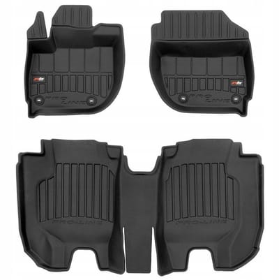 Frogum No.77 - Automatten 3D - Geschikt voor Honda HR-V II (2013-2021) - 3-delige set - Hoge rand 6cm - Zwart
