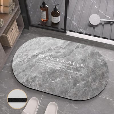 Nordic Marmer Diatomeeënaarde Mat Toilet Toilet Sneldrogend Absorberend Voetmat Thuis Badkamer Antislip Mat 40 * 60Cm