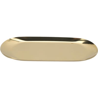 Ovale Sieradenbak Spiegelreflectie Vacuümplating Ovale Decoratieve Bak Glanzende Rand Ovale Nagelopbergbak voor Sieraden goud