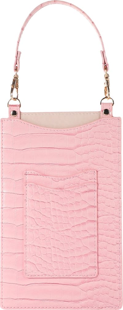 Stravo Kleine Telefoontas Mobiele Telefoon Portemonnee Portemonnee met Creditcardvakken voor Vrouwen - Stone 3# - Roze - Meisjes Mini Handtas Steen Getextureerde Leren Telefoontas voor iPhone/Samsung/Huawei/Google/etc Telefoon binnen 7 Inch