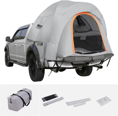 Roossentials kampeertent - Achterklep tent - Tent - SUV-tentbevestiging - Voor kamperen - Met regenlaag en draagtas - Dubbellaags