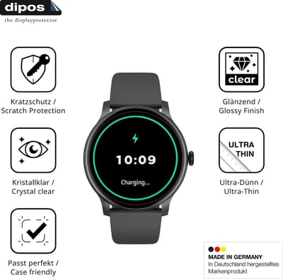 dipos – 6x Beschermfolie geschikt voor AcclaFit D2 1.38 Zoll | Krasbestendige & heldere Screenprotector Ultra-Thin