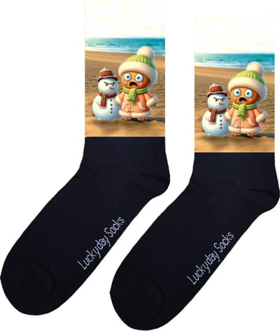 Gingerbread - Verjaardag cadeau - Grappige sokken - Print sokken - Leuke sokken voor heren en dames - Cadeau voor hem en haar - Kerstcadeau - Vrolijke sokken - Kerstsokken - Kerst sokken - Valentijn cadeau - Socks waar je Happy van word - Maat 37-44