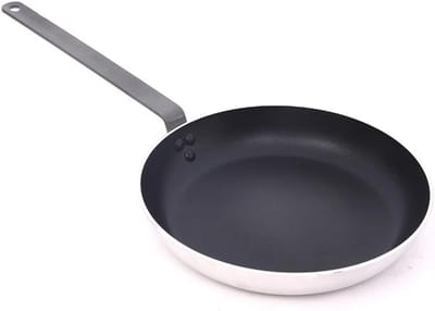 Koekenpan - Omeletpan Bakpan - Eieren Bakken - Gezond Zonder Coating - 40 CM - Zwart
