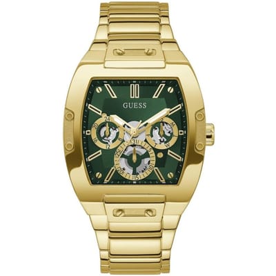 Stijlvol Guess GW0456G3 Phoenix herenhorloge met goudkleurig ontwerp