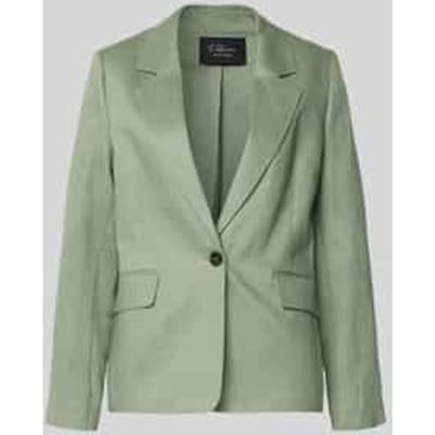 regular fit blazer van puur linnen