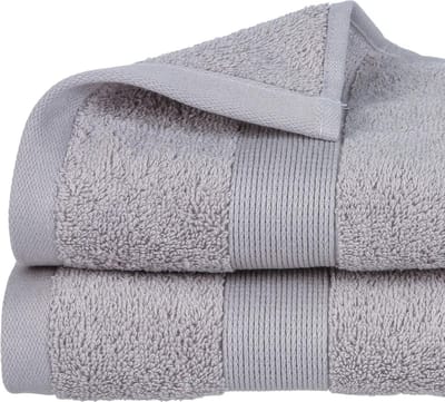 Atmosphera Badhanddoek Towelmaster - lichtgrijs - luxe - 50 x 90 cm - katoen - 450 grams - badkamer handdoek