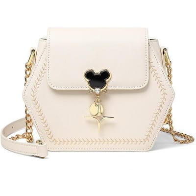 Dames Tas Crossbody Tas Hoge Kwaliteit Lente en Zomer Kettingtas met Licht Luxe Lederen Tas white
