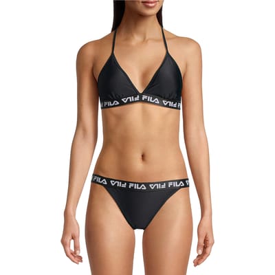 FILA Split Triangle Bikini Black Maat: L | Bikini's Outlet | Dames | Zwart