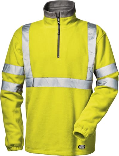 SIR SAFETY DUNE Hi Vis Reflecterend Sweatshirt Werktrui HEREN Veiligheidstrui Geel - Reflecterend - Elastische Manchetten - Turtleneck