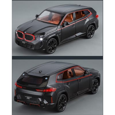1:24 Het Xm Suv Legering Sportwagen Model Diecast Metaal Speelgoedauto Voertuigen Model Simulatie Geluid En Licht Collectie Kinder Cadeau