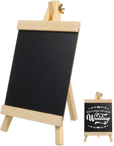 WiseGoods Premium Krijtbord 16x29 - Inclusief Staander - Schoolbord - Stoepbord - Decoratie - Decoratieve Accessoires - Horeca
