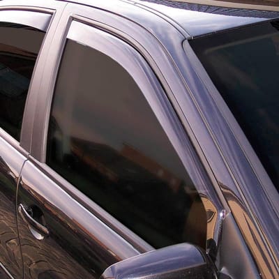 Wind deflectors - Regenstrippen - Ventilatie Auto - Hoogwaardig Acrylglas - Set van 2 - Zwart