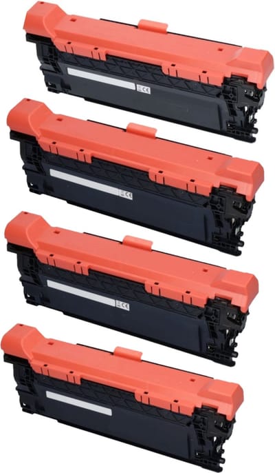 Huismerk geschikt voor HP 504A / 504X Toners - 4 Cartridges - Geschikt voor Color LaserJet CM3530FS - CP3525DN - CP3525N