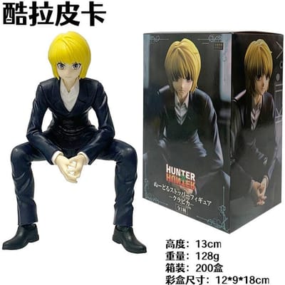 13,5CM Anime HUNTER×HUNTER Hisoka Noedelpers Zittend Model Speelgoed Cadeau Verzameling Actiefiguur PVC In Doos With box black
