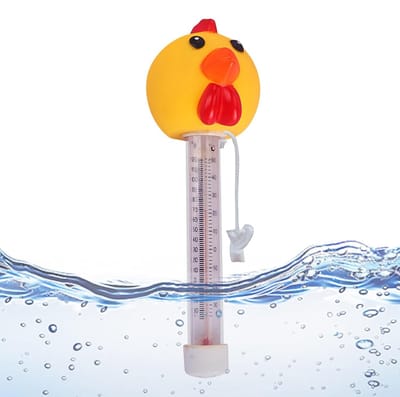 Drijvende Thermometer - Water Temperatuurmeter - Zwembad Vijver Aquarium - Duidelijk Afleesbaar Display - 22 cm Lengte