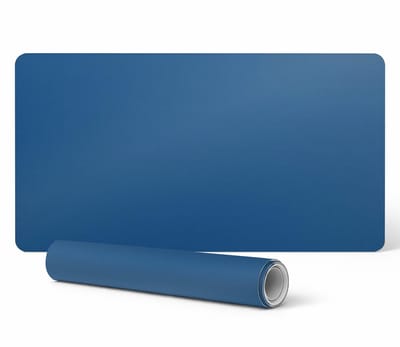 Antislip gaming bureaumat van vinyl, blauw, 100x50 cm