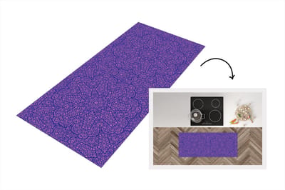 Keukenloper - Loper keuken - Mandala - Design - Abstract - Bohemian - 120x50 cm - Keukenloper vinyl