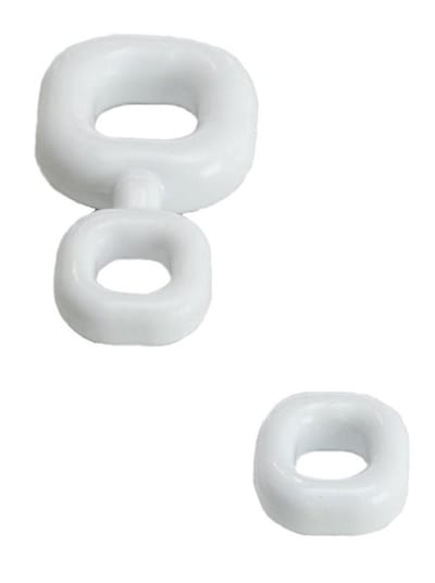 Sport Fucker - Boner Kit - penis-/testikelring combinatie - set van 2 - wit