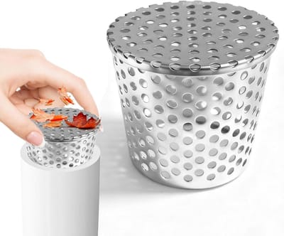 Dakgoot Bescherming - Bladscheider Regenpijp - Voorkomt Verstoppingen - Conisch Roestvrij Staal - 75/90 mm - Zilver