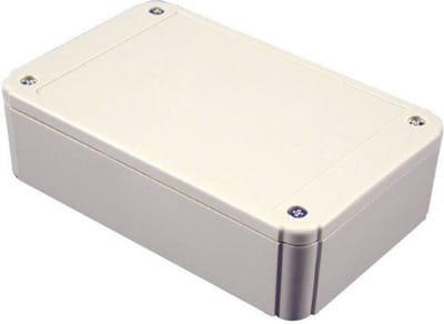 Hammond Electronics RL6335-F Universele behuizing – 125 x 100 x 60 mm – ABS – Grijs-wit (RAL 7035)