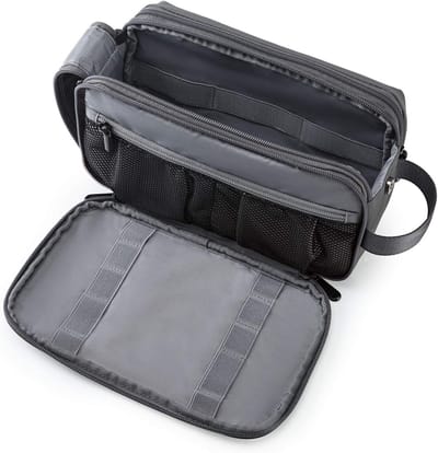 QTTVBTNA Toilettas - Unisex - Travel Organizer - Toilettas Heren - Toilettas Dames - grijs - Waterafstotend