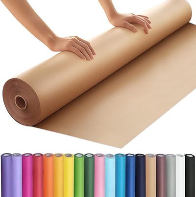 Kraftpapier Rol - Inpakpapier Bruin - Creatief Knutselen - 100% Gerecycled Materiaal - 914 cm x 61 m - Bruin