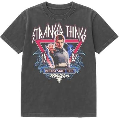 Stranger Things T-shirt - Season 5 - Eleven 87 Tour Front Back - S tot XXL - voor Mannen - meerkleurig