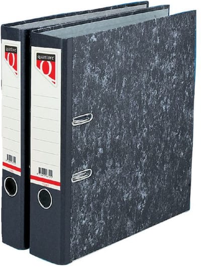 Ordner quantore a4 80mm karton gewolkt | 20 stuks