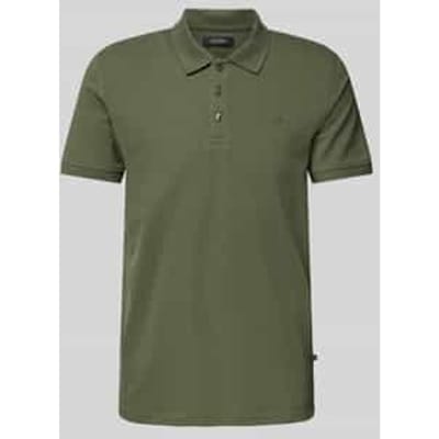 Regular fit poloshirt met korte knoopsluiting, model 'poleo'