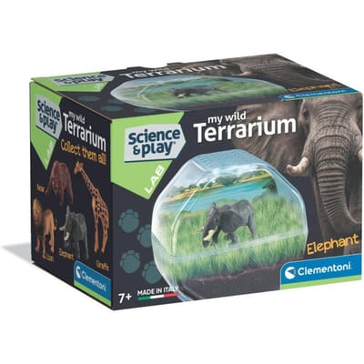 Mini Terrarium - Clementoni - Éléphant - Jeu de sciences et d'expériences - Des 7 ans - Fabriqué en Italie