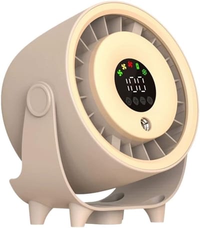 VHV - Tafelventilator - Mini USB spray fan met 50ml watertank - 100 standen en 3600mAh - Voor keuken, thuis en camping