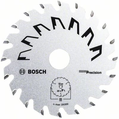 Bosch Accessories Precision 2609256D81 Hardmetaal-cirkelzaagblad 85 x 15 mm Aantal tanden: 20 1 stuk(s)
