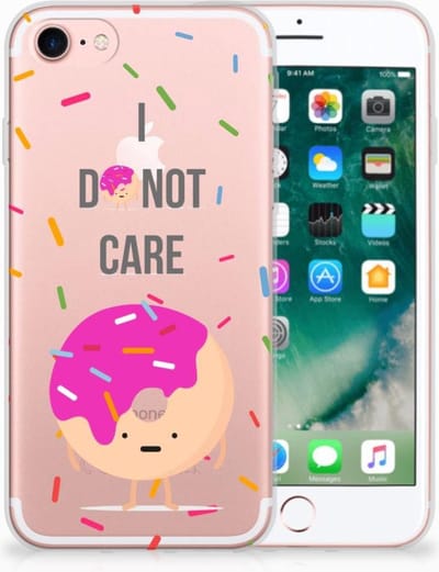 iPhone SE 2022 | SE 2020 | 8 | 7 Siliconen Case Donut Roze