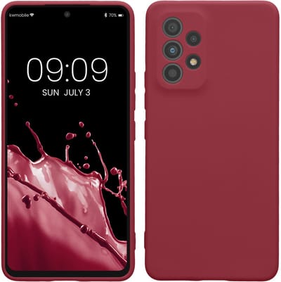 kwmobile telefoonhoesje geschikt voor Samsung Galaxy A53 5G - Hoesje voor smartphone - Precisie camera uitsnede - In bordeaux-violet