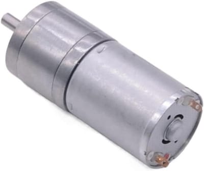 Gelijkstroommotor - Transmissiemotor Robotmotor - Robotica Projecten - Hoog Koppel Geluidsarm - 25 mm Buitendiameter - Zilver