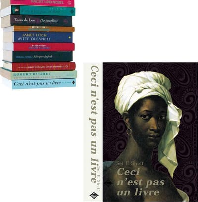 Selfshelf zwevende boekenplank - Ceci n'est pas un livre - Vrouw - Crème