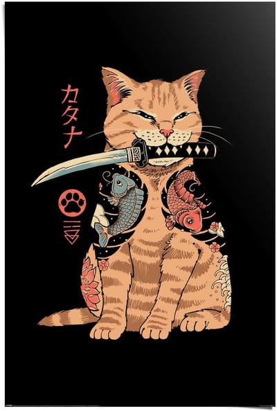 Poster Vincent Trinidad - catana - 91,5 x 61 - Papier - REINDERS