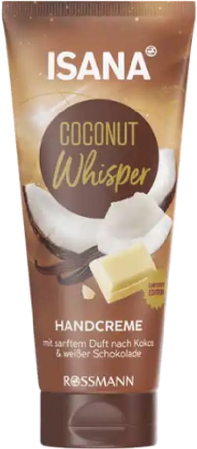 Winter Handcrème - Coconut Whisper - Isana | 1x 100ml - Kokos & Witte Chocolade | Limited Edition - Wintergeur Handcrème