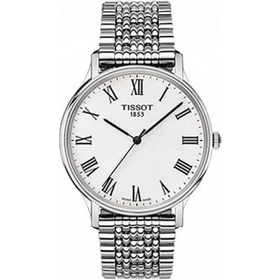 Tissot Meishi Serie Kwarts Uurwerk Waterdicht Bauhaus Stijl Romeinse Schaal Horloge 38mm Wit Wijzerplaat Herenhorloges T109.410.11.033.00 White Dial white